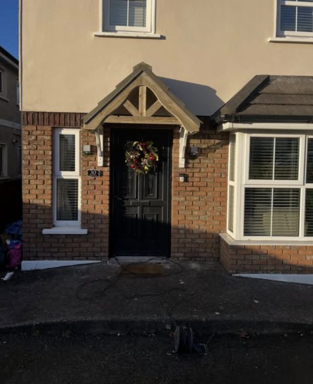 Bespoke timber porch canopy built by CTP Carpentry